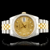 Rolex DateJust 116233 YG/SS Diamond 36MM Watch