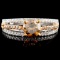 14K Gold 1.12ctw Fancy Color Diamond Ring