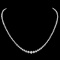 ^18k White Gold 7.00ct Diamond Necklace