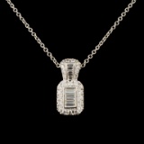 14K Gold 0.60ctw Diamond Pendant