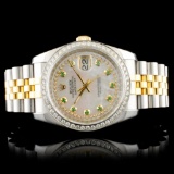 Rolex DateJust 116233 YG/SS Diamond 36MM Watch