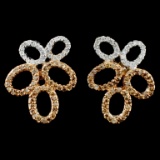 14K Gold 1.05ctw Diamond Earrings