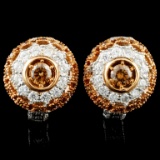 14K Gold 1.01ctw Diamond Earrings