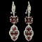 18K Gold 4.15ct Ruby & 1.27ctw Diamond Earrings