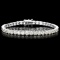 ^18k White Gold 12.00ct Diamond Tennis Bracelet