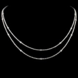 18K Gold 7.10ctw Diamond Necklace