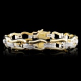 14K Gold 0.18ctw Diamond Bracelet