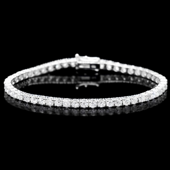 18k White Gold 7.50ct Diamond Bracelet