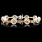 14K Gold 3.67ctw Fancy Color Diamond Bracelet