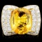 18K Gold 6.47ct Sapphire & 1.27ctw Diamond Ring