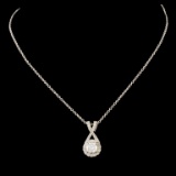 14K Gold 0.51ctw Diamond Pendant