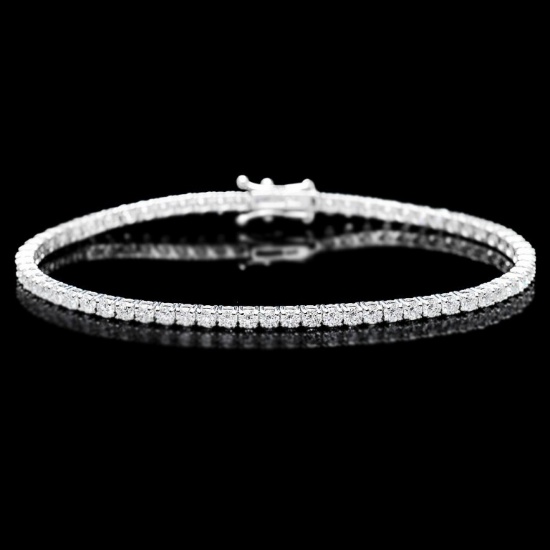 18k White Gold 5.00ct Diamond Bracelet