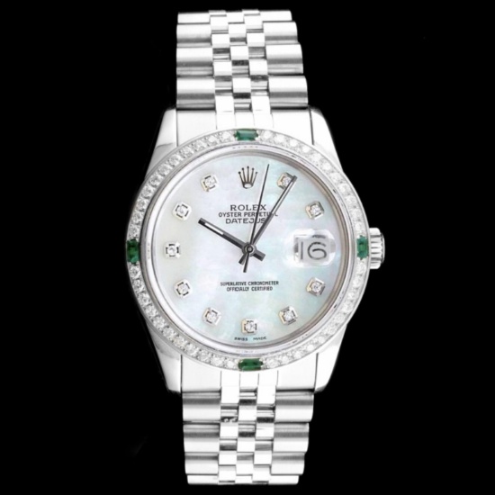 Rolex DateJust Diamond 36mm Wristwatch