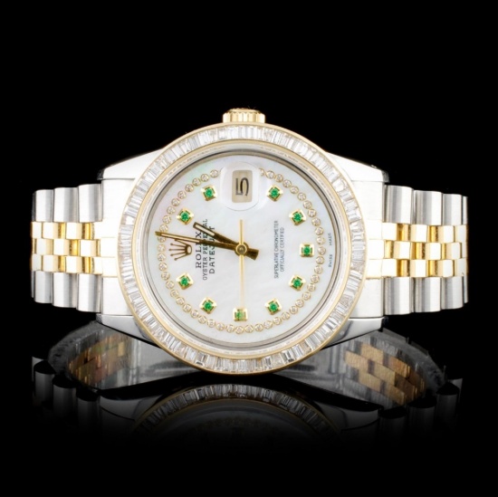 Rolex DateJust 3.00ct Diamond 36mm Wristwatch