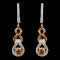 14K Gold 0.91ctw Diamond Earrings