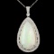 18K Gold 17.96ct Opal & 1.33ctw Diamond Pendant