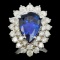 18K Gold 6.00ct Tanzanite & 2.00ctw Diamond Ring