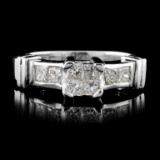 18K White Gold 0.50ct Diamond Ring