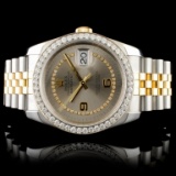 Rolex DateJust 116233 18K YG/SS Diamond 36MM Watch