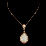 14K Gold 2.48ctw Diamond Necklace