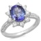 14K Gold 2.50ct Tanzanite & 0.75ct Diamond Ring