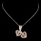 14K Gold 1.16ctw Fancy Color Diamond Pendant