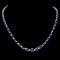 14k Gold 30.00ct Sapphire & 1.00ct Diam Necklace