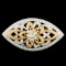 18K Gold 1.27ctw Diamond Brooch