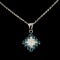 14K Gold 0.55ctw Diamond Pendant