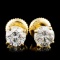 14K Gold 1.12ctw Diamond Earrings