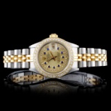 Rolex YG/SS DateJust 1.00ct Diamond Ladies Watch