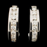 14K Gold 1.60ctw Diamond Earrings