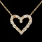 14K Gold 0.74ctw Diamond Pendant