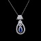 18k White Gold 4.09ct Tanzanite & 2.50ctw Diamond