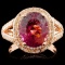 14K Gold 3.61ct Tourmaline & 0.82ctw Diamond Ring