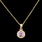 14K Gold 0.60ct Spinel & 0.16ctw Diamond Pendant