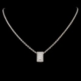 18K Gold 0.58ctw Diamond Pendant