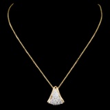 14K Gold 0.62ctw Diamond Pendant