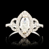 14K Gold 1.09ctw Diamond Ring