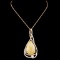 14K Gold 14.32ct Opal & 1.20ctw Diamond Pendant