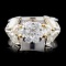 18K TT Gold 1.36ctw Diamond Ring