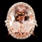 18K Rose Gold 11.21ct Morganite & 0.91ct Diamond R