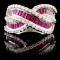 18K Gold 3.09ctw Ruby & 1.12ctw Diamond Ring