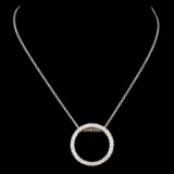 14K Gold 0.49ctw Diamond Pendant