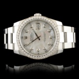 Rolex DateJust 116200 SS 1.35ct Diamond 36MM Watch