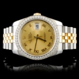 Rolex DateJust 116233 18K YG/SS Diamond 36MM Watch