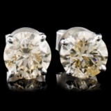 14K Gold 2.42ctw Stud Earrings