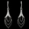 18K White Gold 1.53ctw Fancy Color Diamond Earring