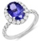 14K Gold 3.50ct Tanzanite & 1.00ct Diamond Ring