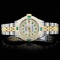 Rolex YG/SS DateJust Diamond Ladies Watch